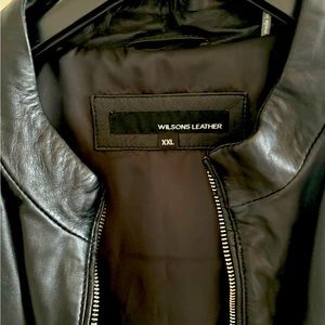 Wilson leather scuba jacket